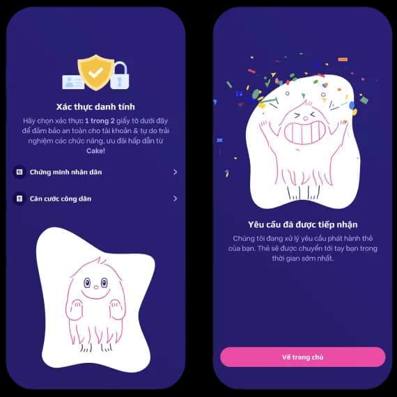 Đăng ký mở tài khoản Cake by VPBank