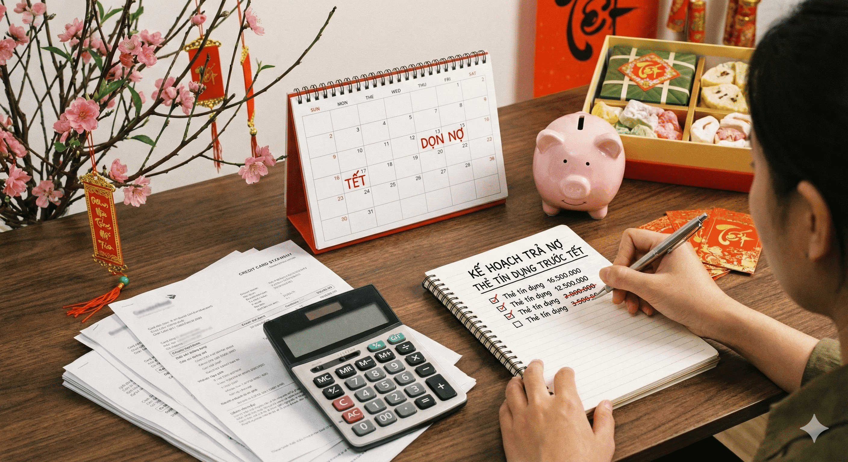 Cách “dọn nợ” thẻ tín dụng để đón Tết