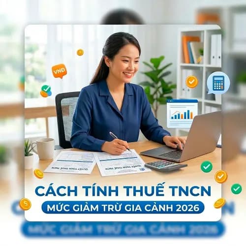Cách tính thuế TNCN theo mức giảm trừ gia cảnh 2026
